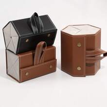 1入組5/6插槽太陽眼鏡收納盒眼鏡架可折疊旅行箱,適用於多個眼鏡懸掛,推薦作為禮物的理想選擇 - 卡其色 - 查看 5