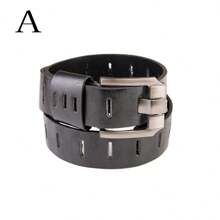 1條男式寬針扣人造皮革復古時尚休閒腰帶 - 彩色 - 查看 8