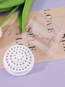 1個美甲磨砂頭收納盒,帶48個孔以顯示和存儲美甲磨砂頭。紙盒包裝 - 白色 - 查看 7