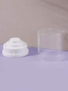 1個美甲磨砂頭收納盒,帶48個孔以顯示和存儲美甲磨砂頭。紙盒包裝 - 白色 - 查看 4