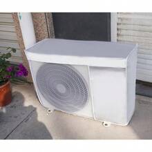 1pc Silver Air Conditioner Cover, Waterproof, Sun-Protective, Dustproof, For Outdoor Ac Units (Universal Size, Semi-Cover Style) - Silver-half Package - View 3