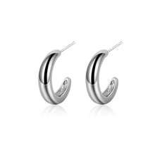 Minimalist Earrings Gift Set, Twisted Earrings And Geometric Earrings - Silver - View 10
