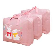 1Pc Cartoon Storage Bag, Large Capacity Clothing Storage Bag, Portable Container Bedroom Wardrobe, For Blankets And Bedding, Children's Quilt Organizer - Blue - View 9