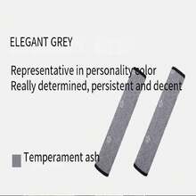 1入組亞麻刺繡柔軟汽車安全帶套肩墊 - 玫紅色 - 查看 9