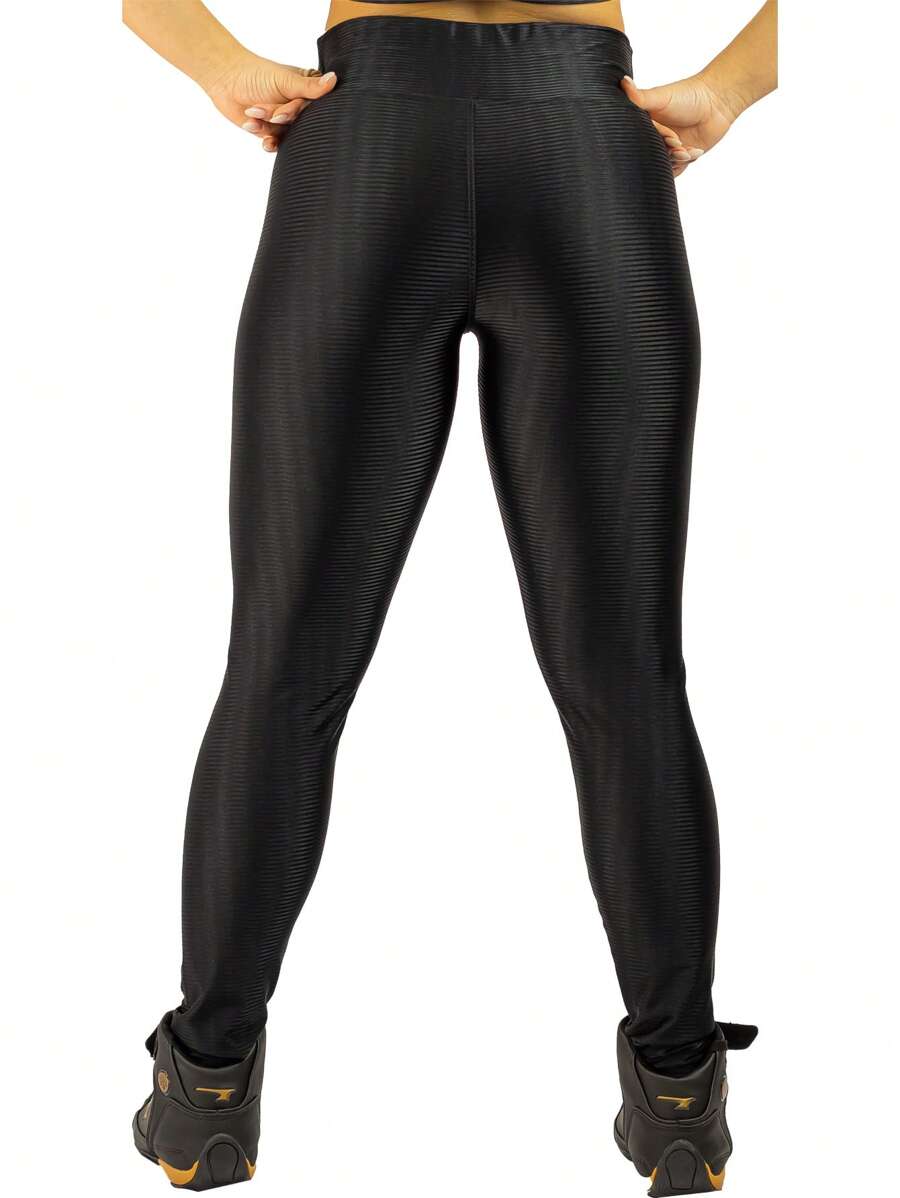 Women Sports Leggings - 黑色 - 查看 1