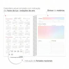 iscool Caderno Colegial Plus Feminino Solid Colors - Very Peri - Visão 7