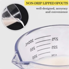 1 Miếng , Ly đo lường , Nhựa Chất lỏng Đo lường Cốc , Phòng bếp Chất lỏng Đo lường Cốc , Nhựa Đo lường Cốc Với miệng , Đa chức năng Ly đo lường Đối với Làm bánh Nấu nướng , Thiết yếu Dụng cụ nhà bếp , Phòng bếp chất liệu Rẻ chất liệu - Màu trong suốt - Xem 5