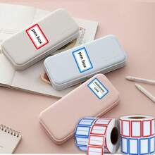 1000pcs Red/Blue Self-Adhesive Small Labels Sticker With Various Styles For Handwriting Price Tags - Blue - View 7