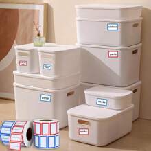 1000pcs Red/Blue Self-Adhesive Small Labels Sticker With Various Styles For Handwriting Price Tags - Blue - View 9