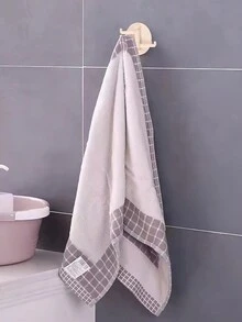 4pcs Kitchen & Home No Drill Rotating 3 Arm Wall Mounted Adhesive Hook - Beige - View 1