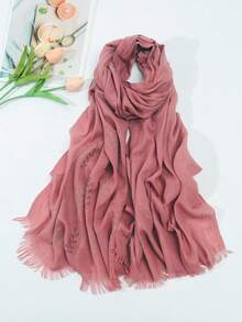 New Arrival Women's Stylish Rhinestone Decor Scarf Suitable For All Seasons, Casual Daily Wear - Multicolor - View 5