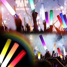 2pcs/6pcs Led Glow Stick With Music Activated Function For Parties, Concerts, Weddings, Outdoor Activities And Celebrations. Great Gift For Festivals. - Multicolor - View 2