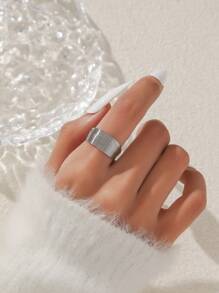 1pc C-Shaped Metal Wrap Fashionable Exquisite High-End Luxuriant Style Women's Ring - C-shaped Single Ring - View 2