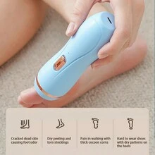 Professional Wireless Portable Electric Rechargeable Foot Grinder Foot Callus Remover For Feet Dead Skin - Blue - View 5