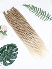 24 Inch Dreadlock Extensions Synthetic Single Ended Dreads Extensions Hippie Style Fake Dreads 10 Strands SE Crochet Thin 0.6cm Dreadlocks Extensions For White Woman