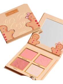 Paleta De Rubores Iluminador Get Cozy Face Beauty Creations Original - Albaricoque - Ver 2