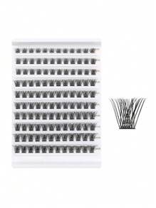 DIY Eyelash Extensions 120 Clusters 0.07D-8-16mm Manga Lashes Volume Individual Eyelashes Extensions Lash Clusters DIY At Home Lash Clusters,Eye Lash Clusters,Individual Eyelashes,Lashes,Fake Lashes - D - View 4