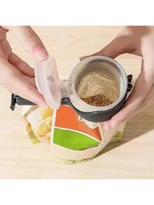 4 件/套隨機顏色密封夾,適用於 Oct Beans 食品袋,帶倒嘴,輕鬆分配燕麥 - 彩色 - 查看 5