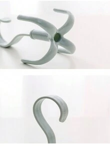 2pcs Multifunctional 4-Claw Rotating Hook For Bags, Hats, Clothes, Storage And Hanging - Blue - View 5