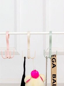 2pcs Multifunctional 4-Claw Rotating Hook For Bags, Hats, Clothes, Storage And Hanging - Blue - View 3