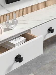 1個自粘櫥櫃抽屜手柄,現代簡約柜子、衣櫃、推拉玻璃門等專用手柄,不用打孔 - 黑色 - 查看 9