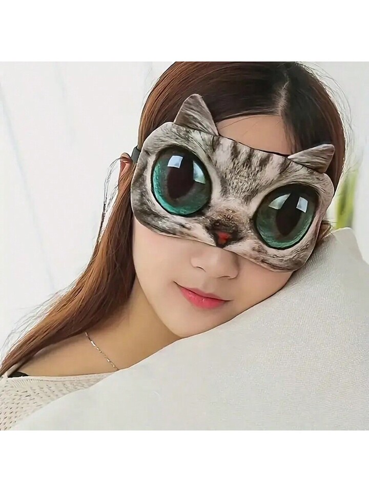 Maschera Per Dormire In Seta Pura 100% - Cinturino Regolabile, Nero