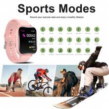 智能手錶，無線通話/撥號，多運動模式，男女適用，運動手錶，自定義壁紙，適用於iPhone/Android