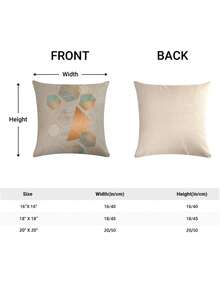 4pcs/Set Grey Tone Butterfly Pattern Decorative Pillowcases (Pillow Insert Not Included) To Decorate Your Family Sofa - Multicolor - View 3