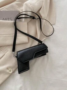 Mini Gun Shaped Fashionable Unique Handbag, Shoulder Bag With Niche Design - Black - View 4