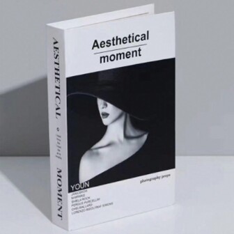 1 件创意英文字母印刷仿书装饰道具，可折叠最佳礼物