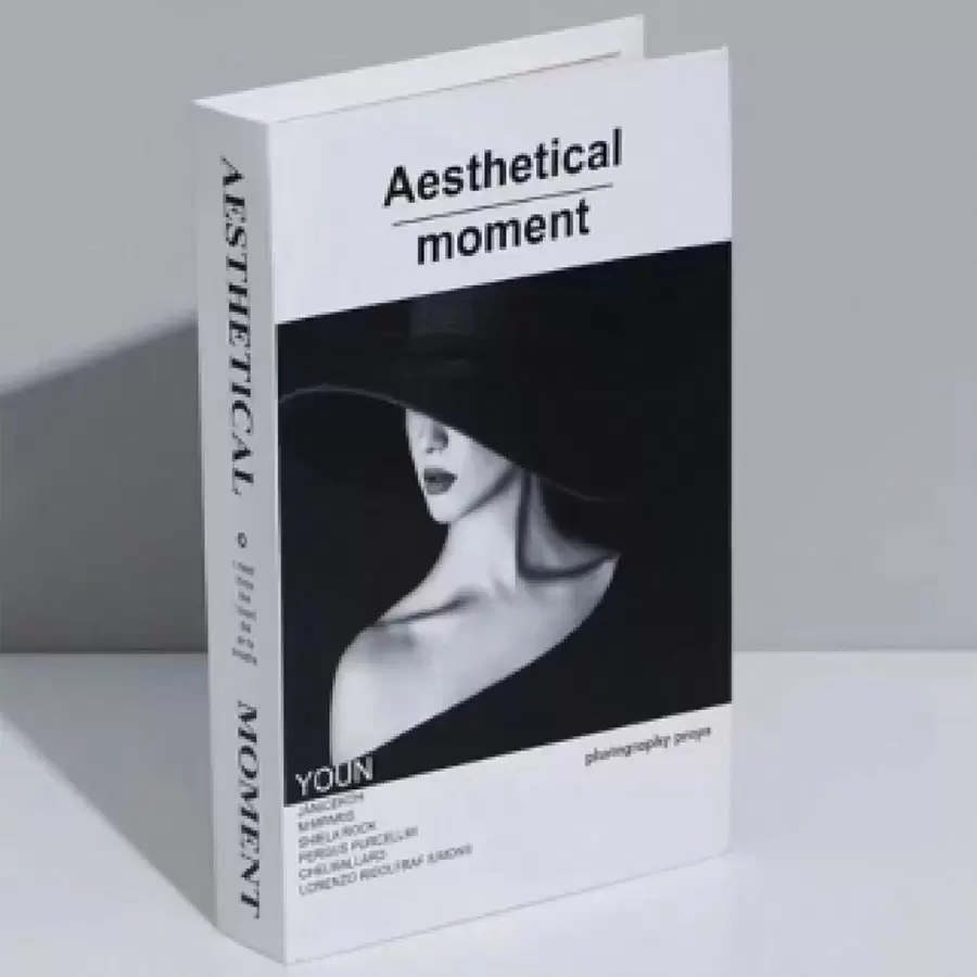 1pc Creative English Letter Printed Faux Book Decoration Prop, Foldable Best Gifts Birthday