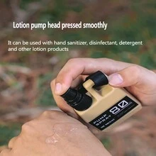 1pc Outdoor 80ml Spray Bottle Buckle Type Alcohol Spray Bottle Press Type Disinfectant Sub Bottle Travel Portable Plastic Pot - Brown - View 3