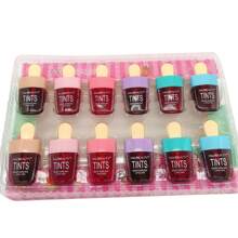 Caja Set 12 Tintas de Paleta Para Labios Larga Duracion 12 Piezas - Rojo - Ver 3