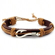 1 Pieza Pulsera Con De Anzuelo De Pesca Para Hombres - Multicolor - Ver 16