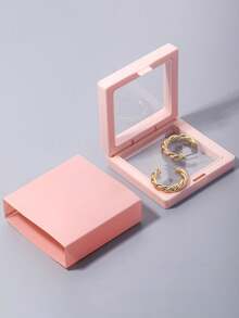 個性化簡約c形扭結耳環,適合女性日常佩戴 - 27*27mm - 查看 7