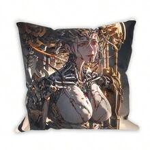 2PCS 45*45CM Cyber Punk Robot Girl Square Pillow Cover Case For Sofa And Car - Multicolor - View 5