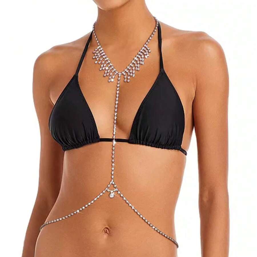 Europe And American New Arrival Sexy Simple Lady Claw Chain Body Chain, Popular Fashionable Elegant Waist Chain - Silver - View 1