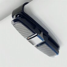 1pc Universal Car Sun Visor Sunglasses Holder: Keep Your Eyeglasses Secure! - Multicolor - View 1