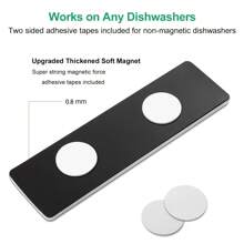 1pc Dishwasher Magnet Clean Dirty Sign, Clean Dirty Magnet For Dishwasher Universal Dirty Clean Dishwasher Magnet Indicator For Kitchen Organization - Silver - View 10