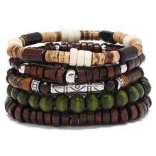 Retro Multi -Layer Wooden Bracelet