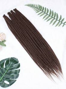 24 Inch Dreadlock Extensions Synthetic Single Ended Dreads Extensions Hippie Style Fake Dreads 10 Strands SE Crochet Thin 0.6cm Dreadlocks Extensions For White Woman