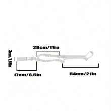 1入組戰術吊繩尼龍跨肩戰術吊繩,多功能戶外安全吊繩 - 黑色 - 查看 2