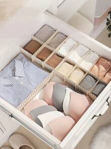 4 Có thể điều chỉnh Lưới Ngăn kéo , Tủ đóng tường Không gian Hộp đựng Đối với Đồ lót , Vớ , Thắt lưng , Ngăn kéo Tách biệt Phụ kiện , Văn phòng Bàn làm việc Lưu trữ Ngăn kéo - Nhiều màu - Xem 2