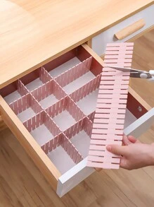 4 Có thể điều chỉnh Lưới Ngăn kéo , Tủ đóng tường Không gian Hộp đựng Đối với Đồ lót , Vớ , Thắt lưng , Ngăn kéo Tách biệt Phụ kiện , Văn phòng Bàn làm việc Lưu trữ Ngăn kéo - Nhiều màu - Xem 3