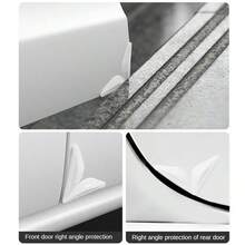 4pcs Car Door Edge Guards, Soft Rubber Anti-Collision Protectors, Invisible Clear Car Bumper Strip With Strong Adhesive Tape - Clear - View 5