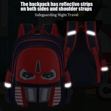 Boys Backpack, Anime Cartoon Student Schoolbag, Lightweight Children's Backpack, Multifunctional Outdoor Travel Backpack, Birthday Gift, Suitable For Primary School Students Aged 6-14