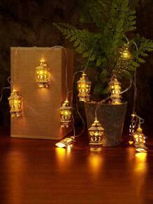 1 szt. 165 cm Led Iron Art Oil Lamp Garland Dekoracja na festiwal, imprezę, kemping, wystrój domu, wystrój pokoju, wystrój ściany