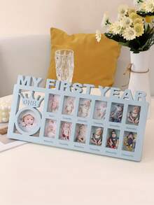 1pc Newborn Baby Growth Record Diy Photo Frame Decoration - Multicolor - View 6