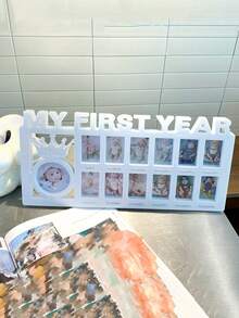 1pc Newborn Baby Growth Record Diy Photo Frame Decoration - Multicolor - View 2