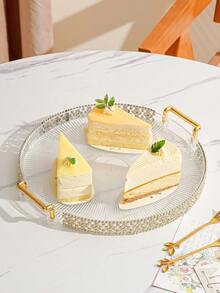 1 Bandeja Decorativa Para Festivales, Bodas Y Pasteles. - transparente - Ver 3